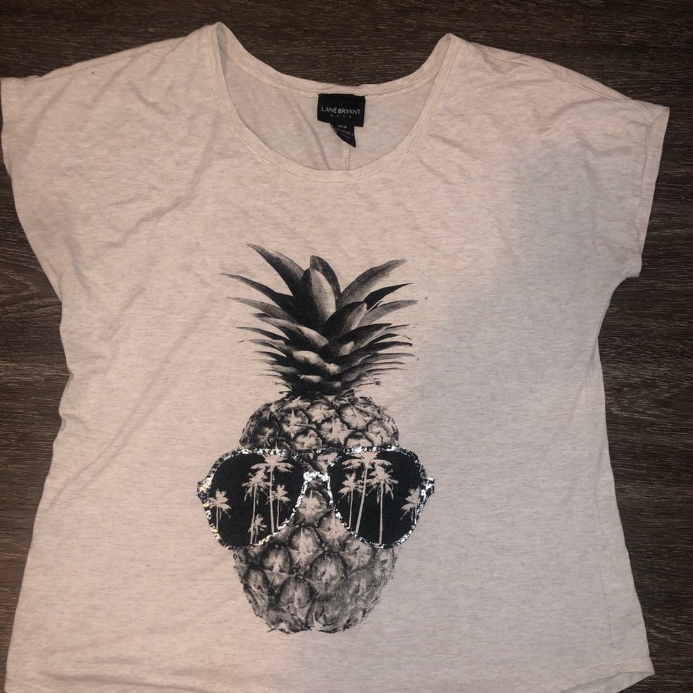 Tan pineapple shirt